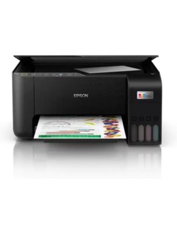 EPSON PRINTER ALL IN ONE INKJET COLOR HOME - OFFICE ITS L3270 A4 ECO TANK, PRINT, SCAN, COPY, 33PPM(B), 15PPM(C), 5760X1440 DPI, USB, WIFI, UP TO 8100PAGES IN BL, 6500 IN COL W/ THE INCL.INK, BLACK, 4 INK, KCYM& EXTRA BLK EPSON PRINTER ALL IN ONE INKJET COLOR HOME - OFFICE ITS L3270 A4 ECO TANK, PRINT, SCAN, COPY, 33PPM(B), 15PPM(C), 5760X1440 DPI, USB, WIFI, UP TO 8100PAGES IN BL, 6500 IN COL W/ THE INCL.INK, BLACK, 4 INK, KCYM& EXTRA BLK