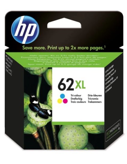 HP Ink Cartridge 62XL Colour