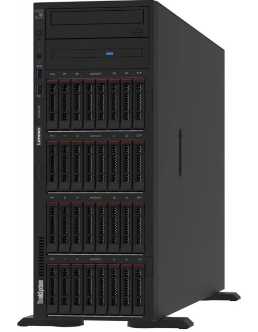 LENOVO SERVER TOWER THINKSYSTEM ST650 V3 XEON SILVER 4514Y (16CORES 2.0GHz 30MB CACHE/150W), 32GB(1x32GB, 5600MHz 1Rx4 DDR5 RDIMM), 8SAS/SATA, 9350-8i, 1x1100W TITANIUM, 3 STANDARD FANS, XCC2 PLATINUM, 3YW LENOVO SERVER TOWER THINKSYSTEM ST650 V3 XEON SILVER 4514Y (16CORES 2.0GHz 30MB CACHE/150W), 32GB(1x32GB, 5600MHz 1Rx4 DDR5 RDIMM), 8SAS/SATA, 9350-8i, 1x1100W TITANIUM, 3 STANDARD FANS, XCC2 PLATINUM, 3YW
