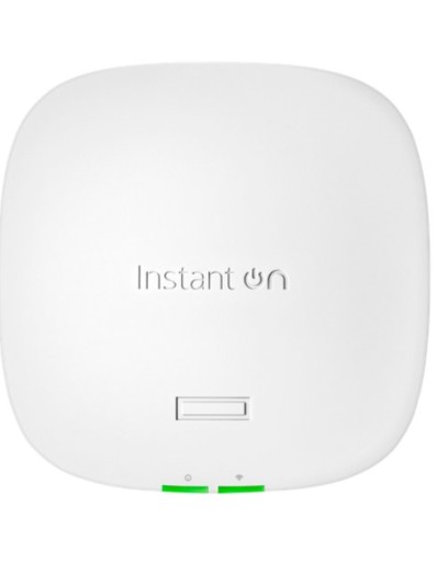 HPE ARUBA ACCESS POINT INSTANT ON AP32, INDOOR, TRI-BAND 2X2 6GHZ, MU-MIMO, SMART MESH, ULTRA-FAST 802.11AX, UPLINK 2.5 GIGABIT ETHERNET PORT, WITH POE-IN SUPPORT, WIFI 6, SUPPORTS OVER 100 DEVICES, 2YW