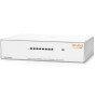 HPE ARUBA SWITCH INSTANT ON 1430 8G, 8x PORTS GIGABIT, LAYER 2, UNMANAGED, PLUG AND PLAY, FANLESS DESIGN FOR SILENT OPERATION, NO UK SNAP-IN PLUG, LIFETIME WARRANTY