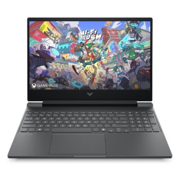 HP NOTEBOOK VICTUS GAMING AI 15-FB3003NV, AMD RYZEN 5-8645HS 4.3-5GHz/16MB, 6 CORES, 16 NPU TOPS, 16GB (1x16GB DDR5-5600), 512 GB PCIe Gen4 NVMe M.2 SSD, NVIDIA GEFORCE RTX 4050 6GB, 15.6'' FHD 144Hz, WIN 11 HOME, 2YW, MICA SILVER