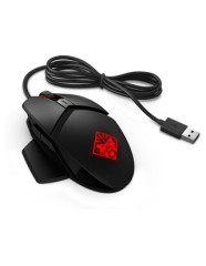 HP MOUSE OMEN GAMING REACTOR USB, 6 BUTTONS, OPTICAL SENSOR FOR PRECISE MOVEMENT ON MOST SURFACES, 0.2 MS 3 TIMES FASTER THAN A TRADITIONAL MECHANICAL MOUSE SWITCH, CUSTOM LIGHTING THROUGH OMEN COMMAND CENTER, BLACK