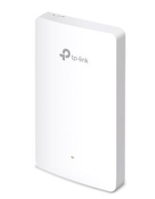 TP-LINK ACCESS POINT AX1800, WIRELESS INDOOR WALL PLATE, 4X GIGABIT PORTS, 2 X DUAL BAND ANTENNAS, ONE PORT SUPPORT POE OUT, BAND STEERING, OMADA APP