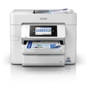 EPSON PRINTER ALL IN ONE INKJET COLOR BUSINESS WF-C4810DTWF A4, 2 TRAYS, PRINT, SCAN, COPY, FAX, 16PPM BLACK 9PPM COLOR, 4.800 X 2.400 DPI, USB, WiFi, WiFi DIRECT, LAN, WHITE