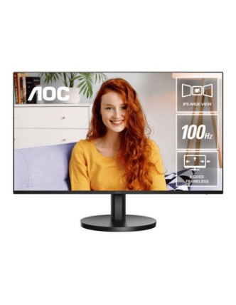 AOC MONITOR 27'' BUSINESS, E, IPS, FULL HD, 100 HZ, 1 MS, SPEAKERS, TILT, HDMI AND VGA INPUTS, VESA COMPATIBLE, BLACK