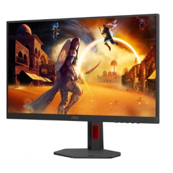 AOC MONITOR 27'', GAMING, F, FAST IPS, 3840x2160, 80M:1, 0.5MS/0.3MS, 400 CD/M², 160Hz/320Hz, TILT, HEIGHT ADJUSTABLE, SWIVEL, PIVOT, 2 X HDMI, 1 X DISPLAY PORT, USB HUB, 3YW, BLACK-RED