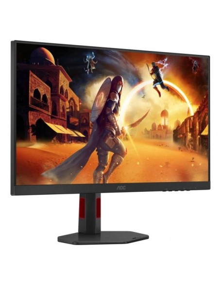 AOC MONITOR GAMING 27'', G, 320HZ, IPS, 2560x1440, 0.3 MS, 450 CD/M², HEIGHT ADJUSTABLE, TILT, SWIVEL, PIVOT, 2X HDMI, DISPLAY PORT, 4 X USB-A, 1 X USB-B, 3YW, BLACK-RED