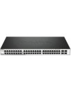 DLINK SWITCH 48PORT GIGABIT LAN PORTS, 4x SFP PORTS, LAYER 2 + STATIC ROUTING, SWITCHING CAPACITY 104 Gbps, WEB SMART, 2 SMART FANS, GREEN DLINK TECHNOLOGY 3