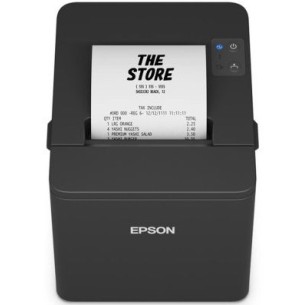EPSON POS PRINTER TM-T20IV (012A0), TOP LOADING PAPER FEED, 250MM/SEC, USB, LAN, SERIAL, PS, EDG, UK, 2YW, BLACK