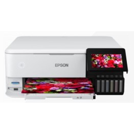 EPSON PRINTER ALL IN ONE INKJET COLOR PHOTO BUSINESS ITS L8160 A4 ECO TANK, PRINT, SCAN, COPY, DVD PRINT, 6 COLORS, 16PPM (B), 12PPM (C), 5.760 x 1.440 DPI, DUPLEX, USB, WiFi, WHITE