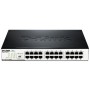 DLINK SWITCH 24PORT GIGABIT LAN PORTS, UNMANAGED, PLUG &amp; PLAY, AUTO MDI/MDIX, GREEN TECHNOLOGY, METAL CASE, FANLESS, DESKTOP / RACKMOUNT