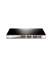 DLINK SWITCH 24PORT PoE+ WEB SMART GIGABIT LAN PORTS, 4x GIGABIT SFP PORTS, PoE BUDGET 193W, MANAGED L2, VLAN, AUTO MDI/MDIX, 3x SMART FANS, 19'' RACKMOUNT, 1U, METAL CASE, 5YW DLINK SWITCH 24PORT PoE+ WEB SMART GIGABIT LAN PORTS, 4x GIGABIT SFP PORTS, PoE BUDGET 193W, MANAGED L2, VLAN, AUTO MDI/MDIX, 3x SMART FANS, 19'' RACKMOUNT, 1U, METAL CASE, 5YW