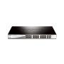 DLINK SWITCH 24PORT PoE+ WEB SMART GIGABIT LAN PORTS, 4x GIGABIT SFP PORTS, PoE BUDGET 193W, MANAGED L2, VLAN, AUTO MDI/MDIX, 3x SMART FANS, 19'' RACKMOUNT, 1U, METAL CASE, 5YW
