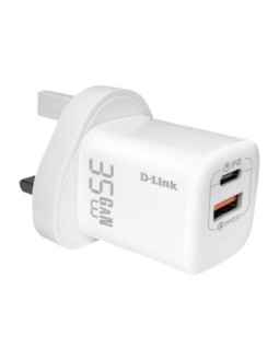 DLINK AC/DC ADAPTOR USB + USB-C GaN GEN 3 35W