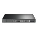 TP-LINK SWITCH 24PORTS GIGABIT LAN PORTS PoE+, 4 SFP PORTS, JETSTREAM, 384W, MANAGED, QOS, L2+, VLAN, RACKMOUNT, UK PLUG