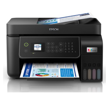 EPSON PRINTER ALL IN ONE INKJET COLOR BUSINESS ITS L5310 A4 ECO TANK, PRINT, SCAN, COPY, FAX, 10PPM(B), 5PPM(C), 5.760X1.440 DPI, ADF 30P, USB, WiFi, LAN, BLACK, 2 YEAR WARRANTY, 4 INK, KCYM AND EXTRA BLACK