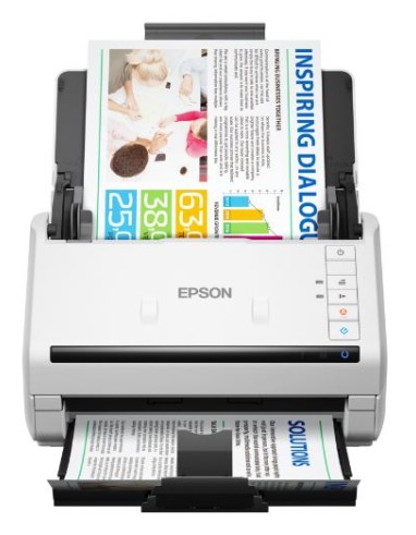 EPSON SCANNER WORKFORCE DS-770II, SHEETFED, A4 WITH STITCHING FUNCTION, SINGLE-PASS DUPLEX, 45PPM, USB 3.0, 100 PAGES ADF, 5000 PAGES DAILY WORKLOAD,  DOCUMENT CAPTURE PRO 2.0, EPSON SCAN 2, BIZCARD, 1YW