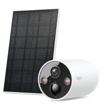 TP-LINK IP CAMERA WITH SOLAR PANEL, 2K 3MP, SMART WIRE-FREE SECURITY CAMERA, 300-DAYS BATTERY LIFE, RECHARGEABLE BATTERIES, IP66, TWO WAY AUDIO
