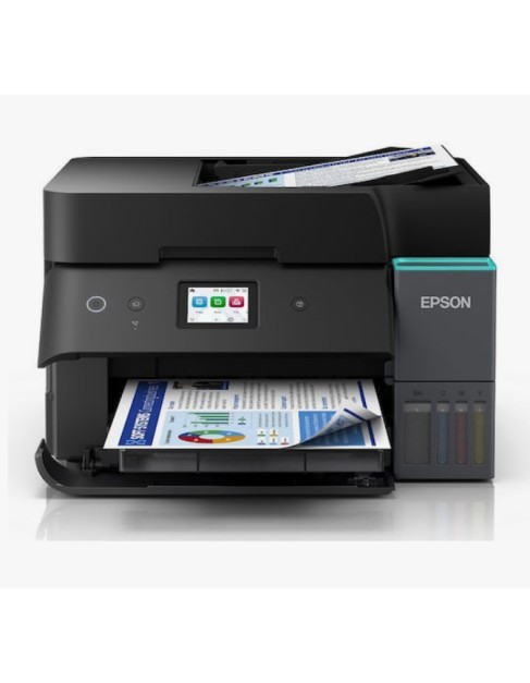 EPSON PRINTER ALL IN ONE INKJET COLOR BUSINESS ITS L6390 A4 ECO TANK, PRINT, SCAN, COPY, FAX, 18PPM (B), 9PPM (C), 4.800 x 1.200 DPI, DUPLEX PRINTING AND SCANNING, ADF, USB, WiFi, WiFi DIRECT, LAN, BLACK, CASHBACK 50€ 31/12
