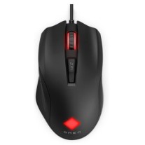 HP MOUSE OMEN GAMING VECTOR USB, 6 BUTTONS, OMEN RADAR 3 SENSOR, CO-DEVELOPED WITH PIXART, OPTICAL SENSOR FOR PRECISE MOVEMENT ON MOST SURFACES, 6 PROGRAMMABLE BUTTONS, CUSTOM LIGHTING THROUGH OMEN COMMAND CENTER, BLACK