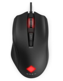 HP MOUSE OMEN GAMING VECTOR USB, 6 BUTTONS, OMEN RADAR 3 SENSOR, CO-DEVELOPED WITH PIXART, OPTICAL SENSOR FOR PRECISE MOVEMENT ON MOST SURFACES, 6 PROGRAMMABLE BUTTONS, CUSTOM LIGHTING THROUGH OMEN COMMAND CENTER, BLACK