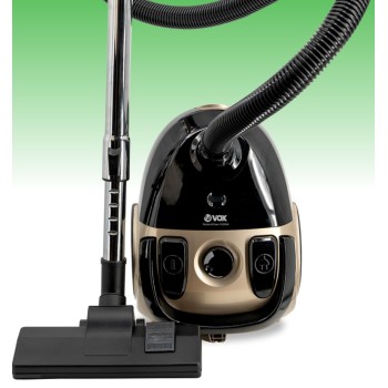 VOX VACUUM CLEANER, 850W, BAG CAPACITY 3L, TWO ADDITIONAL BRUSHES, AUTOMATIC CABLE WINDING, BLACK