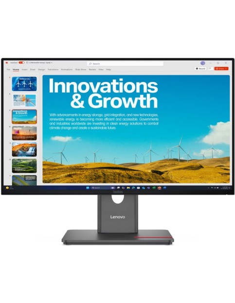 LENOVO MONITOR 23.8'', D, THINKVISION P24QD-40 BUSINESS, IPS, WLED, QHD 2560x1440, AG, 4MS, 120Hz, 300 CD/M², VESA, HEIGHT ADJUSTABLE, TILT, SWIVEL, PIVOT, LAN, HDMI, DP, DPOut, USB-C, USB-C, USB-B, 4xUSB-A, 1xUSB-C, 3YW, ECLIPSE BLACK