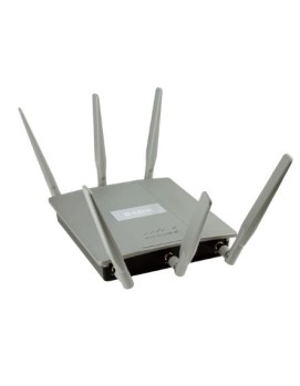 DLINK ACCESS POINT, WIRELLES AC1750 1300MPBS, 802.11ac, SIMULTANEOUS DUAL BAND PoE, CLIENT, WDS, MANAGED, 6x EXTERNAL ANTENNAS (3x4dBi 2.4GHz, 3x6dBi 5GHz), 2x GLAN PORTS (1xPoE), UP TO 8 SSID/VLANs