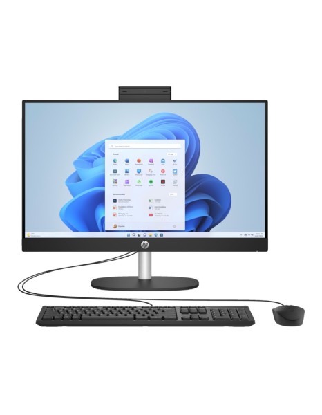 HP PC ALL IN ONE 24-CR1002NV, 23.8’’ FHD TOUCH, INTEL ULTRA 7-155U 3.8-4.8GHz/12MB, 12 CORES, 16GB (1x16GB), 1TB NVMe SSD, INTEL IRIS XE GRAPHICS, CAM, SPEAKER, WIN 11 HOME, 2YW, JET BLACK