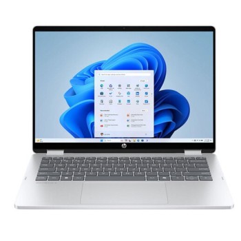 HP NOTEBOOK OMNIBOOK 5 FLIP 14-FPO0002NV, INTEL CORE 5 120U 1.4-5GHz/12MB, 10 CORES, 16GB (DDR5-5200 ONBOARD), 512GB PCIe Gen4 NVMe M.2 SSD, INTEL GRAPHICS, 14'' 2K IPS TOUCH ( (1920 x 1200), WIN 11 HOME, 2YW, GLACIER SILVER