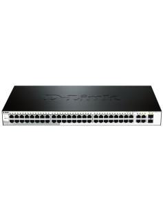 DLINK SWITCH 48PORT 10/100 LAN PORTS, 2x 10/100/1000Mbps COPPER PORTS, 2xSFP PORTS, LAYER 2, SMART MANAGED