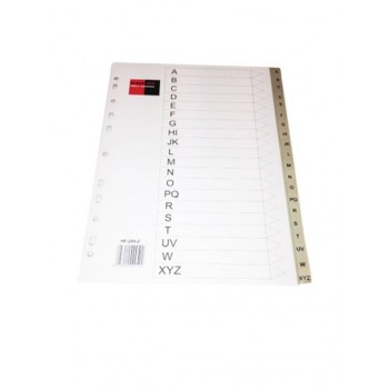 B/R PVC DIVIDER A4  A-Z ENGLISH HF-289-Z BR00052