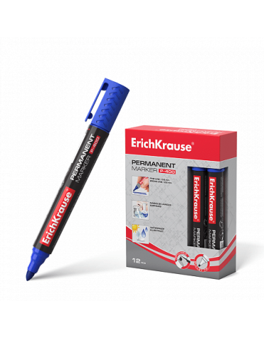 ERICHKRAUSE PERMANENT MARKER P-400 BLUE 30987 ERICHKRAUSE PERMANENT MARKER P-400 BLUE 30987