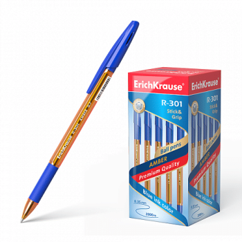 ERICHKRAUSE BALLPOINT PEN R-301 AMBER STICK&GRIP 0.7 BLUE 39530 ERICHKRAUSE BALLPOINT PEN R-301 AMBER STICK&GRIP 0.7 BLUE 39530