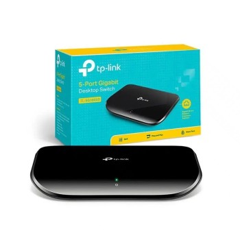 TP-LINK SWITCH 5PORTS GIGABIT LAN PORTS, UNMANAGED, PLASTIC CASE, DESKTOP, BLACK