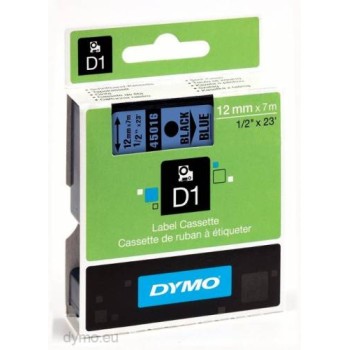 DYMO TAPE 12MM BLK/BLUE 45016 DYMO TAPE 12MM BLK/BLUE 45016