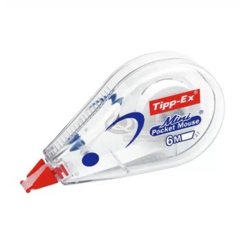 TIPP-EX MINI POCKET MOUSE CORRECTION TAPE 5MMX6M WHITE TX-MPM TIPP-EX MINI POCKET MOUSE CORRECTION TAPE 5MMX6M WHITE TX-MPM