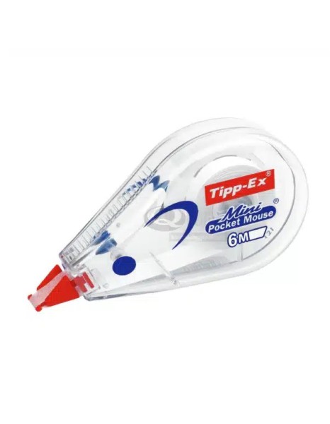 TIPP-EX MINI POCKET MOUSE CORRECTION TAPE  5MMX6M  WHITE TX-MPM