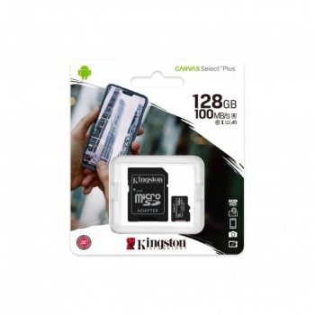 KINGSTON MicroSDHC Canvas Select Plus 128GB Memory Card + Adapter SDCS2/128GB KINGSTON MicroSDHC Canvas Select Plus 128GB Memory Card + Adapter SDCS2/128GB