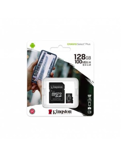 KINGSTON MicroSDHC Canvas Select Plus 128GB Memory Card + Adapter SDCS2/128GB