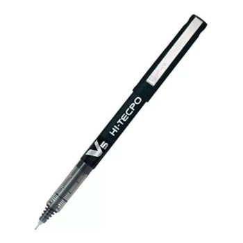 PILOT PEN V5 HI-TECPOINT 0.5MM BLACK BX-V5-B