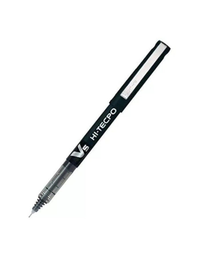 PILOT PEN V5 HI-TECPOINT 0.5MM BLACK BX-V5-B
