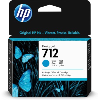 HP INK CARTRIDGE 712 CYAN 29ML 3ED67A