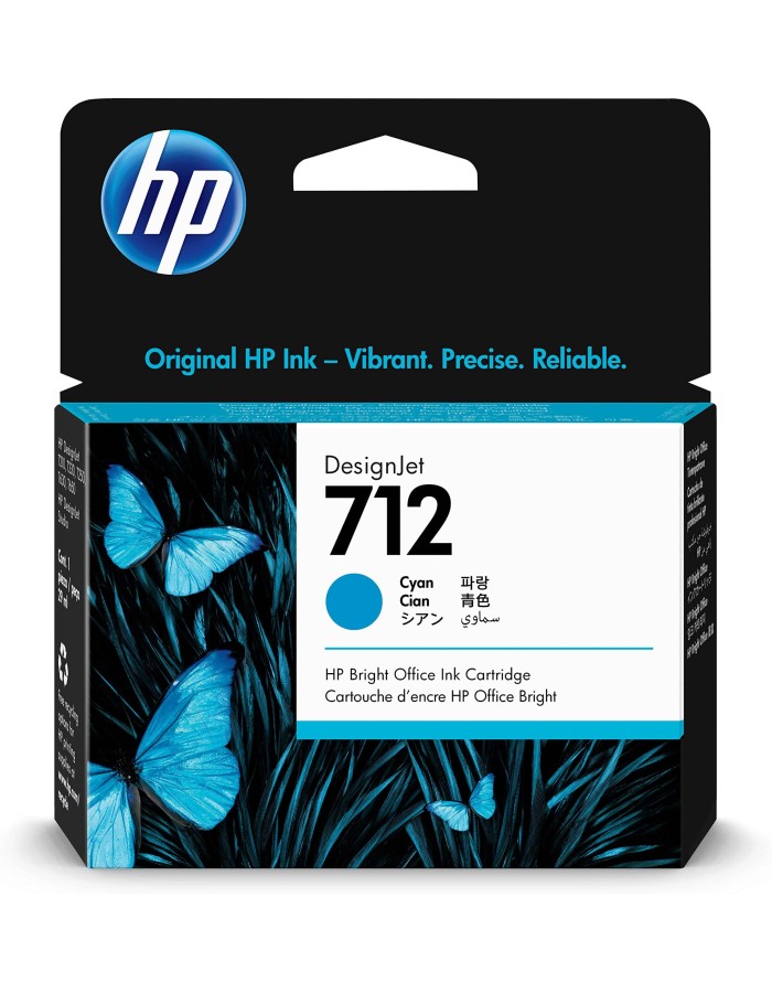 HP INK CARTRIDGE 712 CYAN 29ML 3ED67A