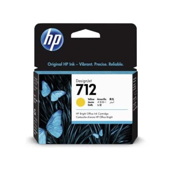 HP INK CARTRIDGE 712 YELLOW 29ML 3ED69A