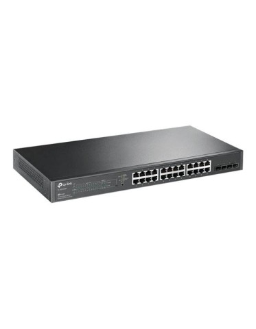 TP-LINK SWITCH 28PORTS 24 GIGABIT LAN PORTS PoE+, 4 SFP PORTS, 250W, SMART MANAGED, QOS, L2-L2+, VLAN, RACKMOUNT, UK PLUG