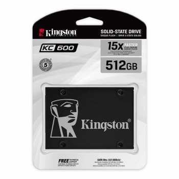 KINGSTON KC600/SOLID STATE DRIVE/ENCRYPTED/512 GB INTERNAL 2.5" SATA 6GB/S 256-BIT