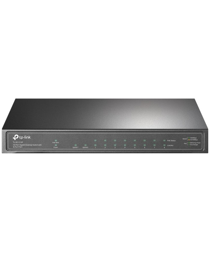 TP-LINK 10-Port Gigabit PoE+ Switch - TL-SG1210P