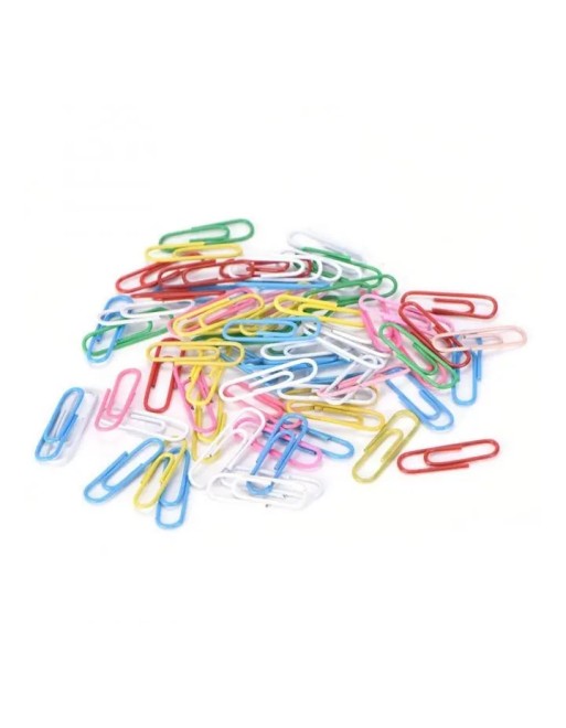 EAGLE PAPER CLIPS COLOUR 33MM